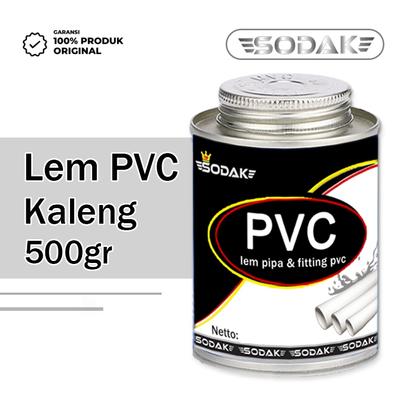 Lem Pipa PVC Kaleng 500gr / Lem Pipa Paralon / Lem PVC Super Kuat