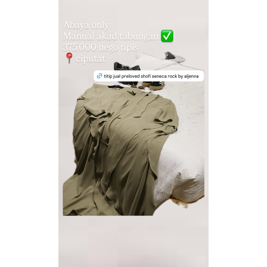 preloved abaya brand aljenna