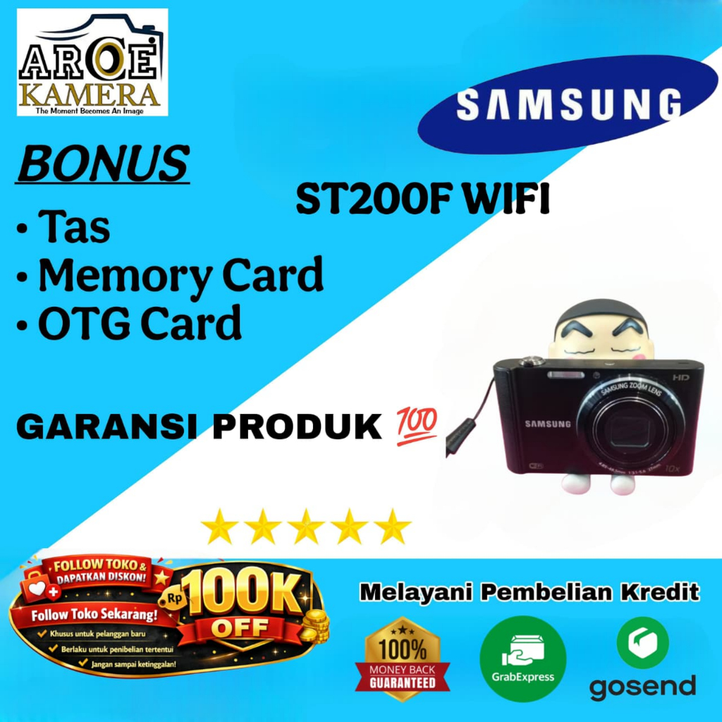 Kamera Pocket Digicam Samsung ST200F WIFI