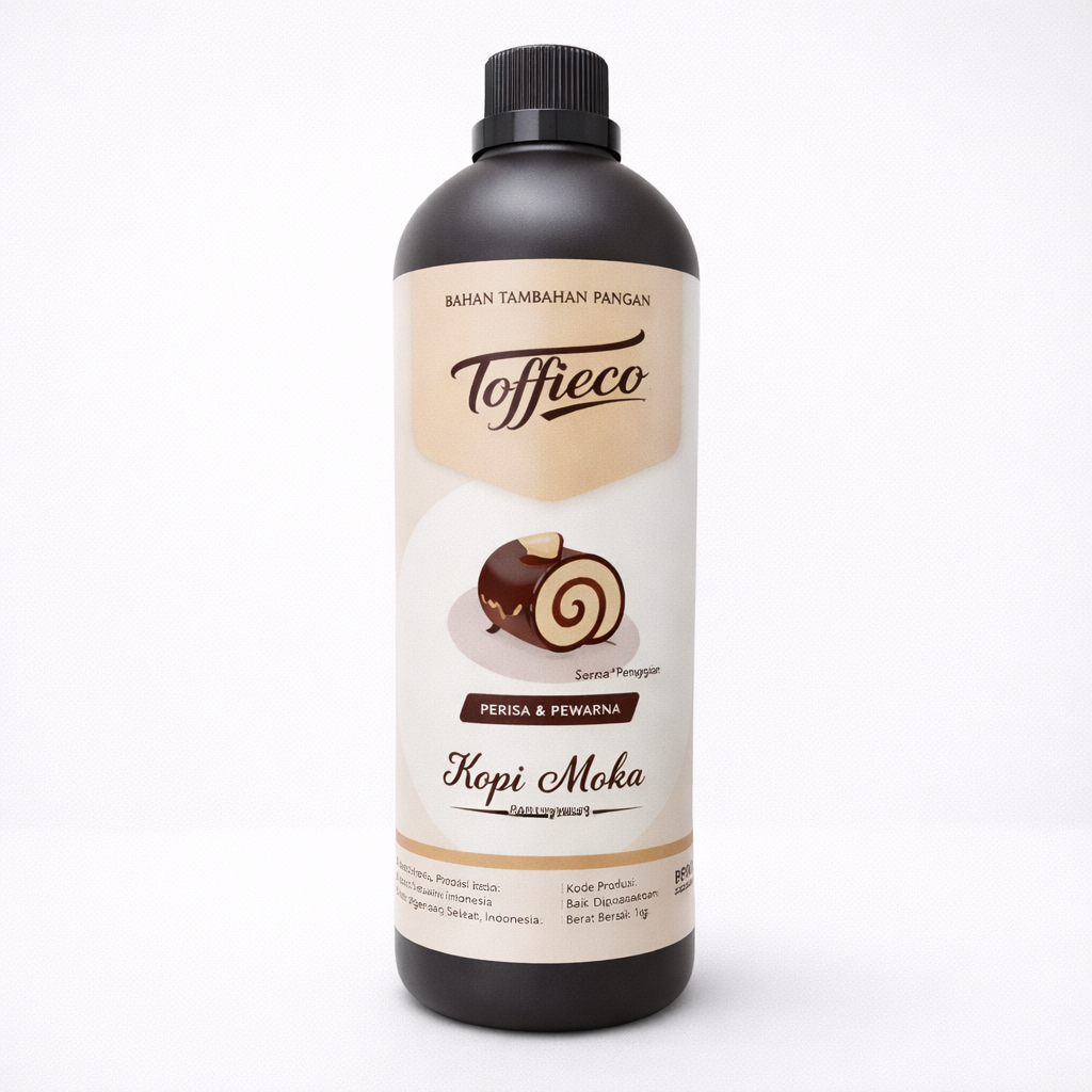 Toffieco Perisa Kopi Moka Essence Bahan Kue Minuman Kopi 1 Liter