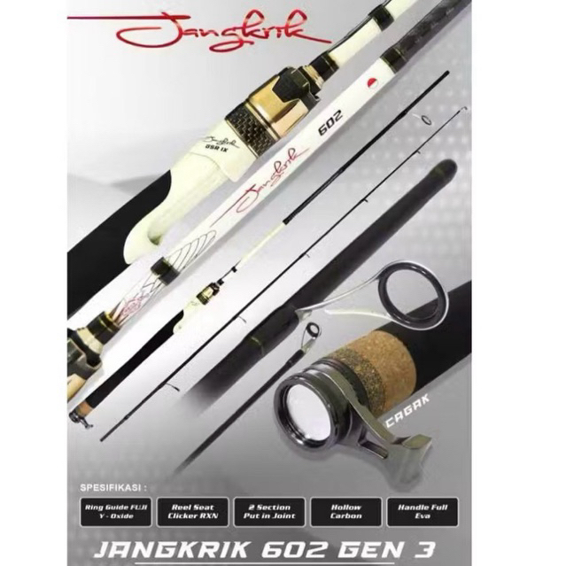 Joran Relix JANGKRIK 602 GEN 3 - RELIX NUSANTARA 182cm, Ring Fuji (ada stoper) ORIGINAL