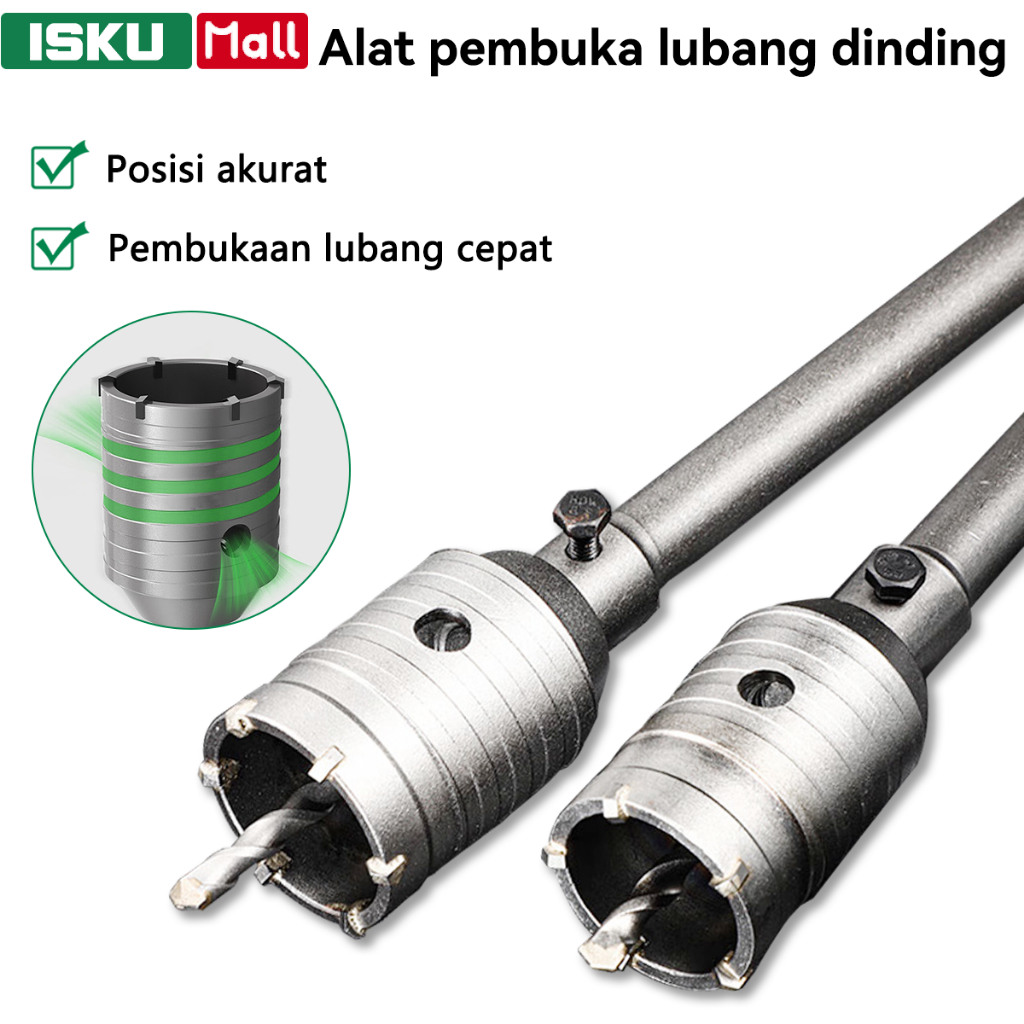 ISKU Mata Bor Hole Saw beton/mata bor tembok beton/Pelubang Beton Tembok Pipa Drill Bit/Hollow Core 