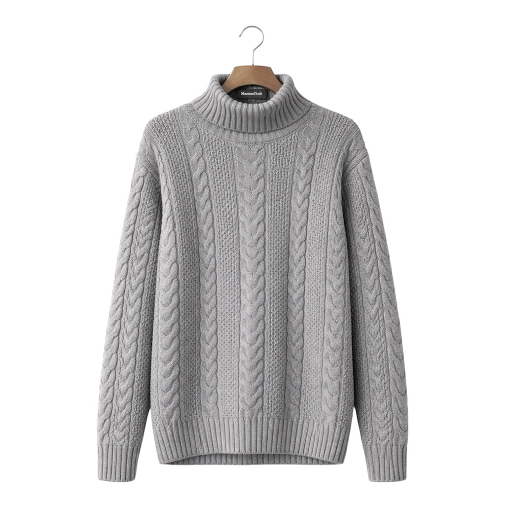 (Woman) Sweater Cable Knit Massimo Dutti