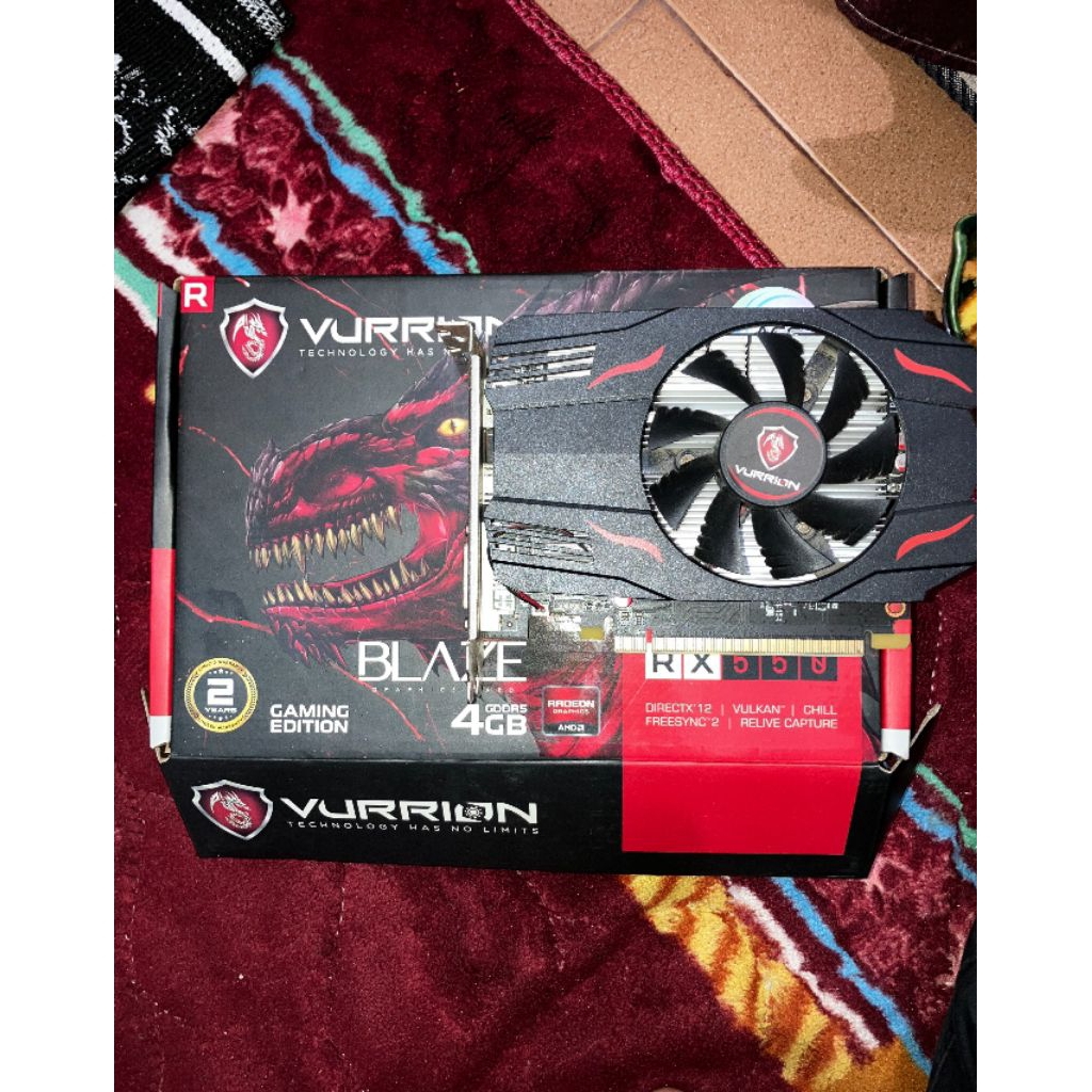 VURRION RX 550 4GB GDDR5 SECOND ORIGINAL DUS