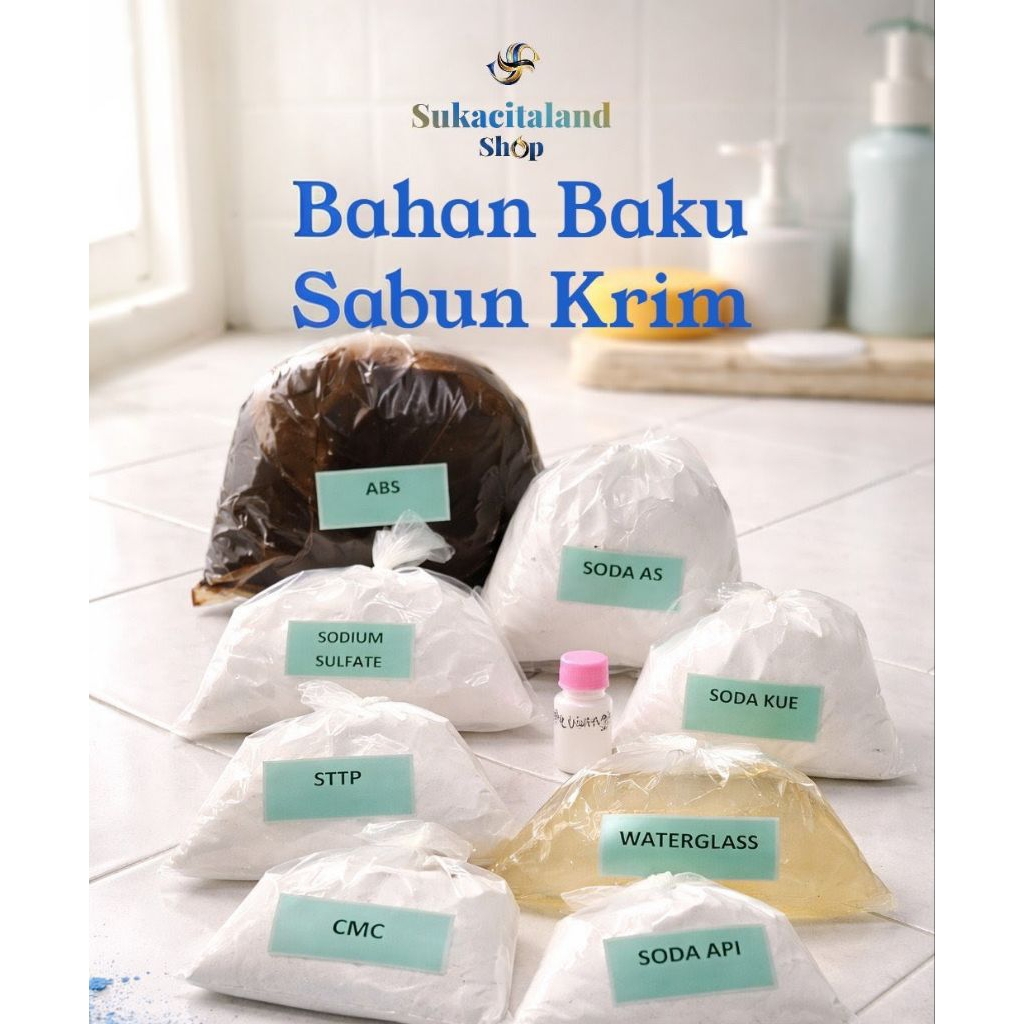 Bahan Baku Sabun Colek 1 Set  | Sabun Krim Pembersih Lantai | Bahan Baku Ekonomi Pembersih Lantai 1 
