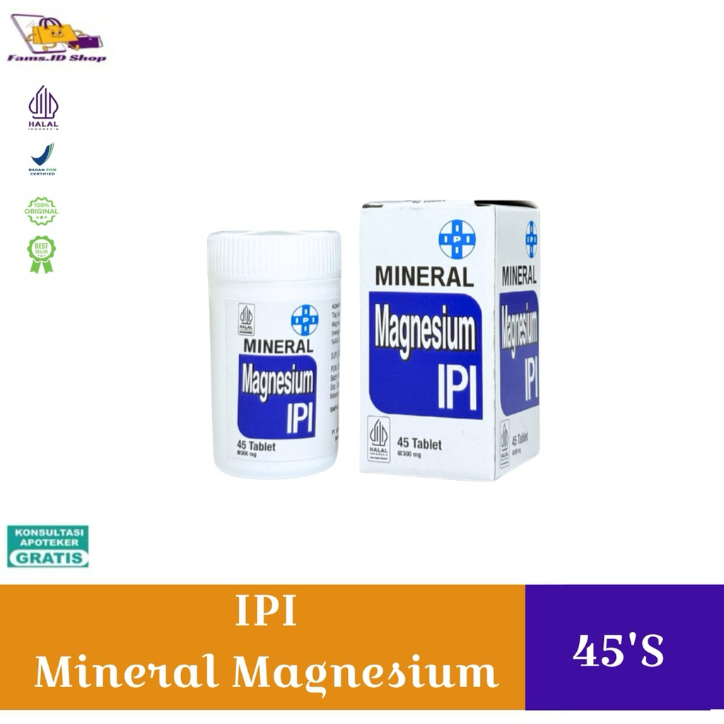 Magnesium Ipi _ Botol 45 Tablet