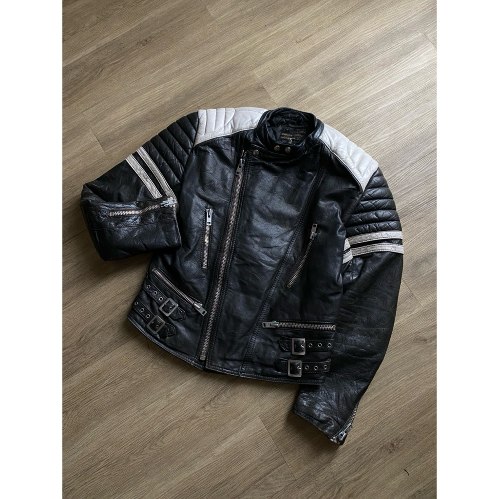 “EREL HAMBURG” CAFERACER LEATHER JACKET | BIKER | CASUAL