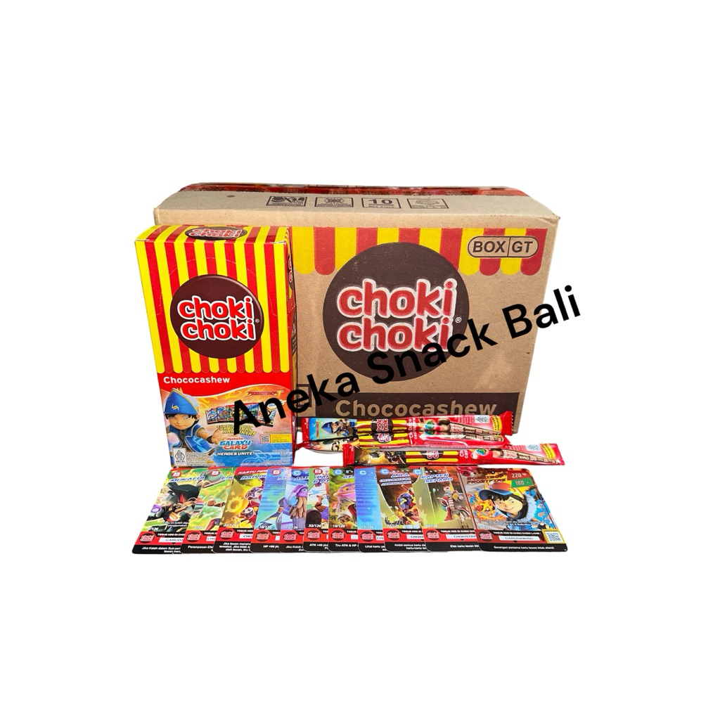 1 DUS CHOKI-CHOKI BOBOIBOY (ada kartunya) / 9pack / 180pcs