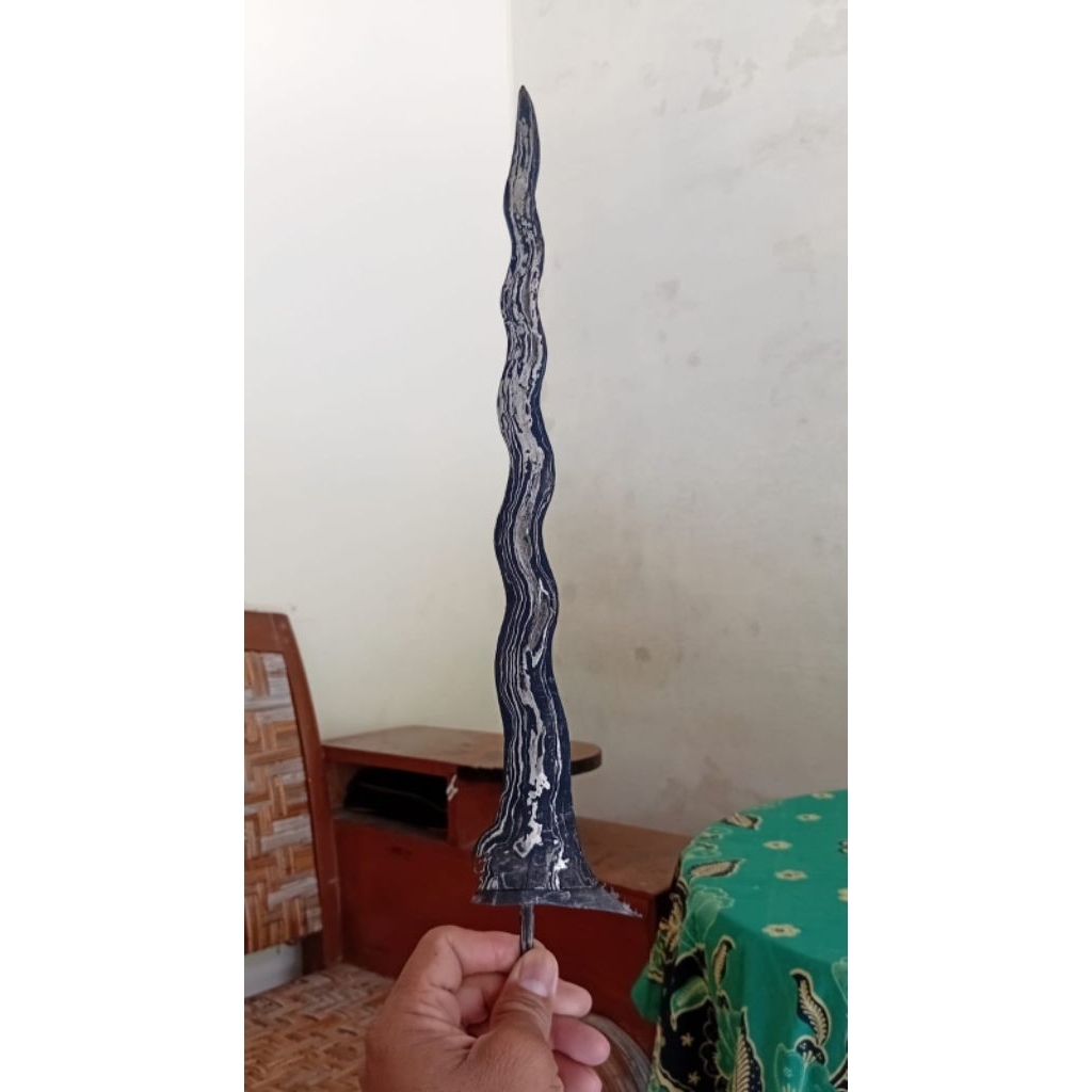 Bilah Keris Luk 11 Pamor Kulit Semongko