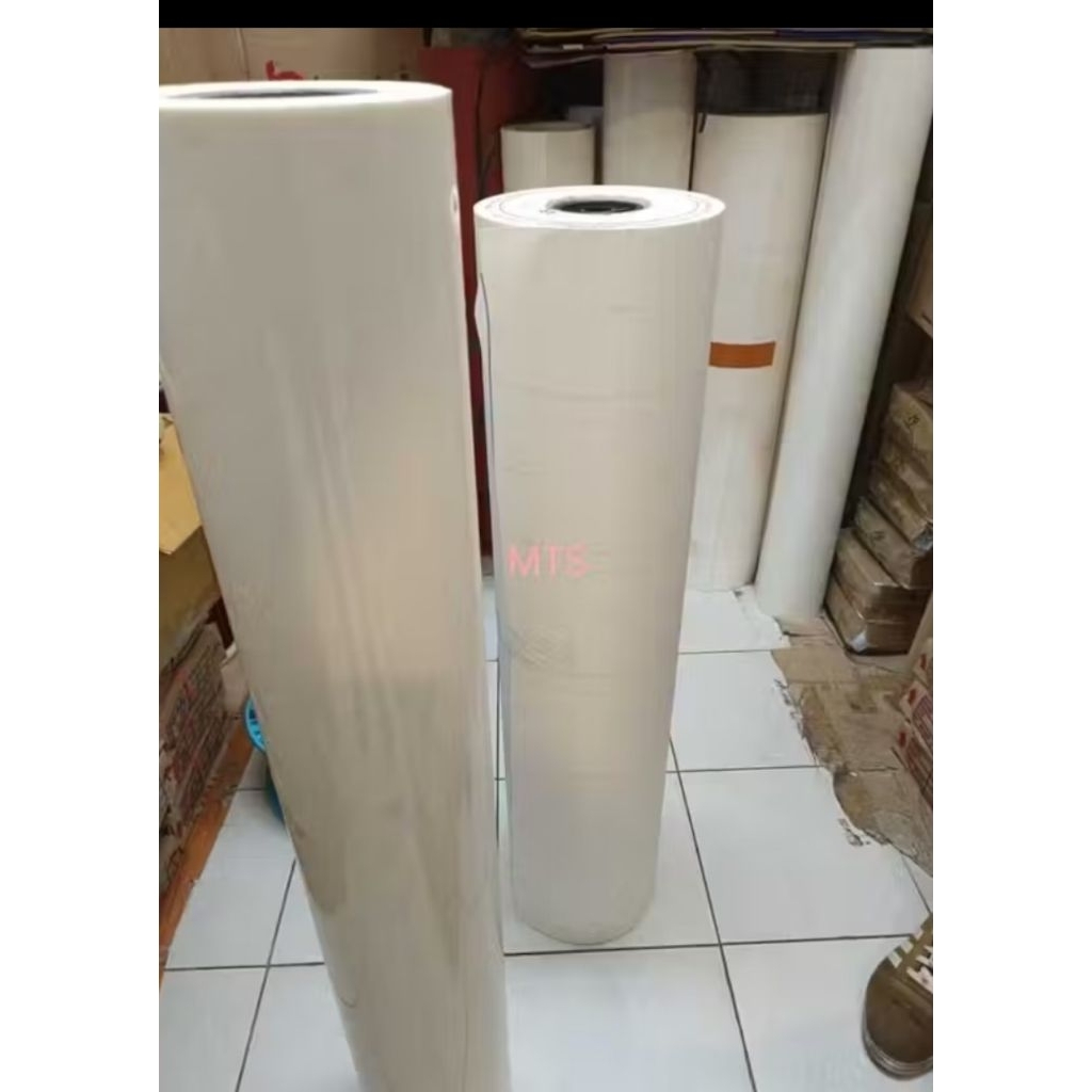 MIKA PUTIH SUSU LEMBARAN UKURAN 0,12 15CM X 100CM