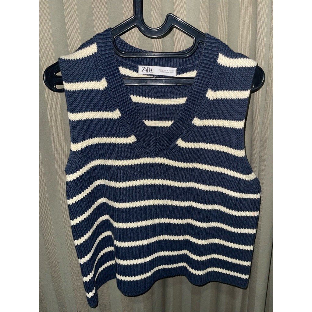 Zara Knit Stripe Vest