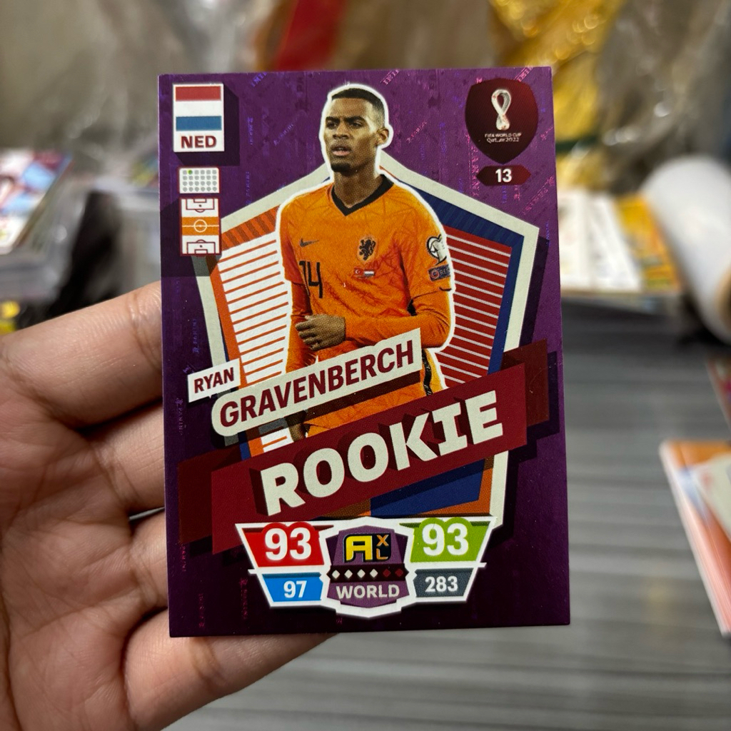 Kartu Bola Gravenberch Rookie Panini Adrenalyn XL World Cup 2022 Original