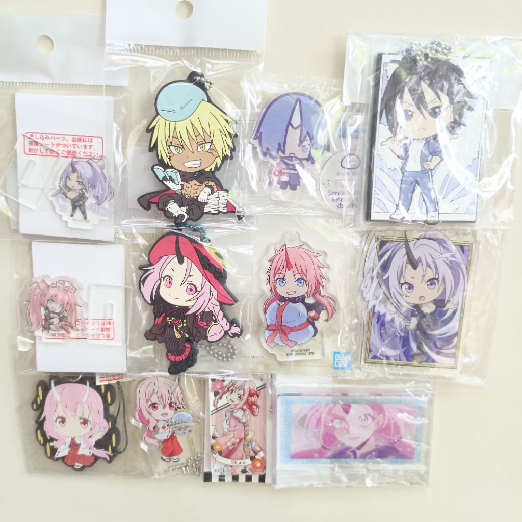 (UPDATE) Official Tensura That Time I Got Rencarnated as a Slime keychain standee akrilik rubber
