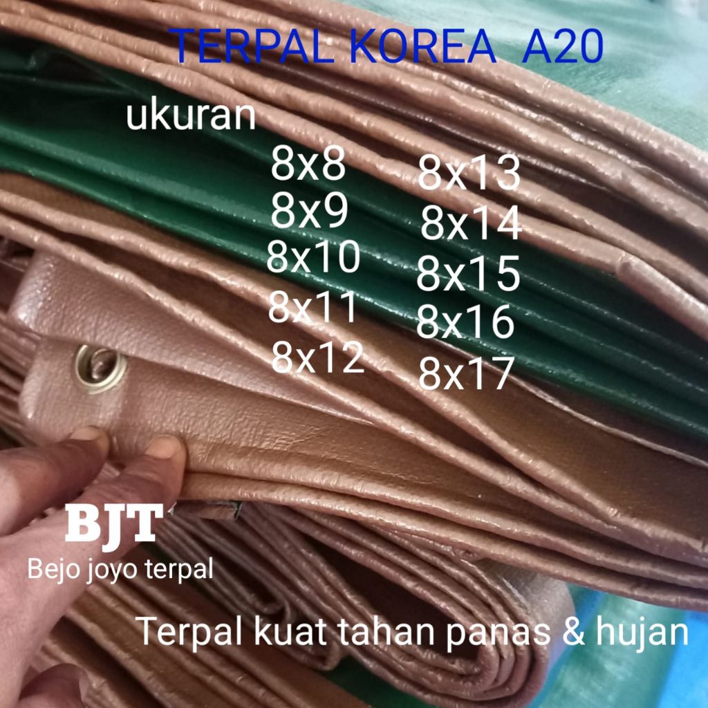 Terpal korea A20 +UV tebal tahan cuaca panas & hujan