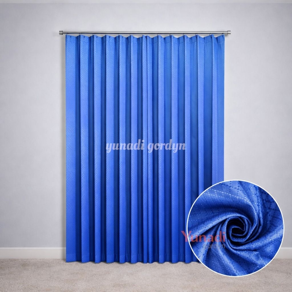 Gorden Sido polos pintu/gorden jendela Plisket Polos/gorden Vanesa lebar 1 meter jendela