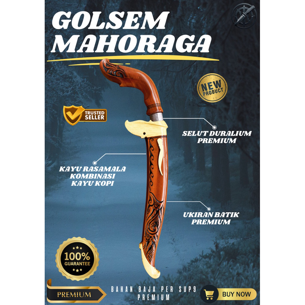 [BAJA PREMIUM] GOLOK SEMBELIH BAJA MAHORAGA GOLOK BAJA SUPER TAJAM Baja SUP9 Premium Asli Original