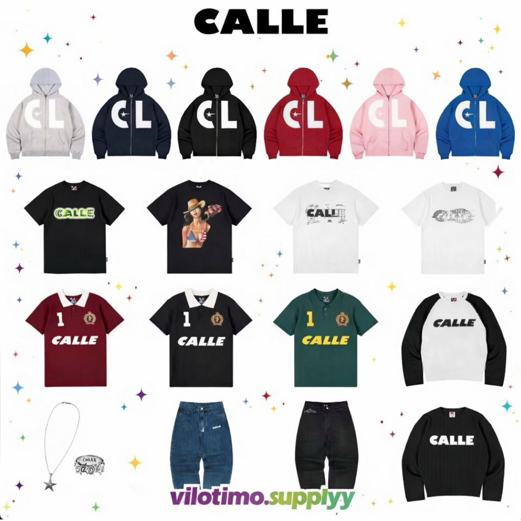 CALLE ZIPPER HOODIE / ZIP CALLE / ZIP CALLE PINK / BLACK / RED / BLUE /NAVY/GREY