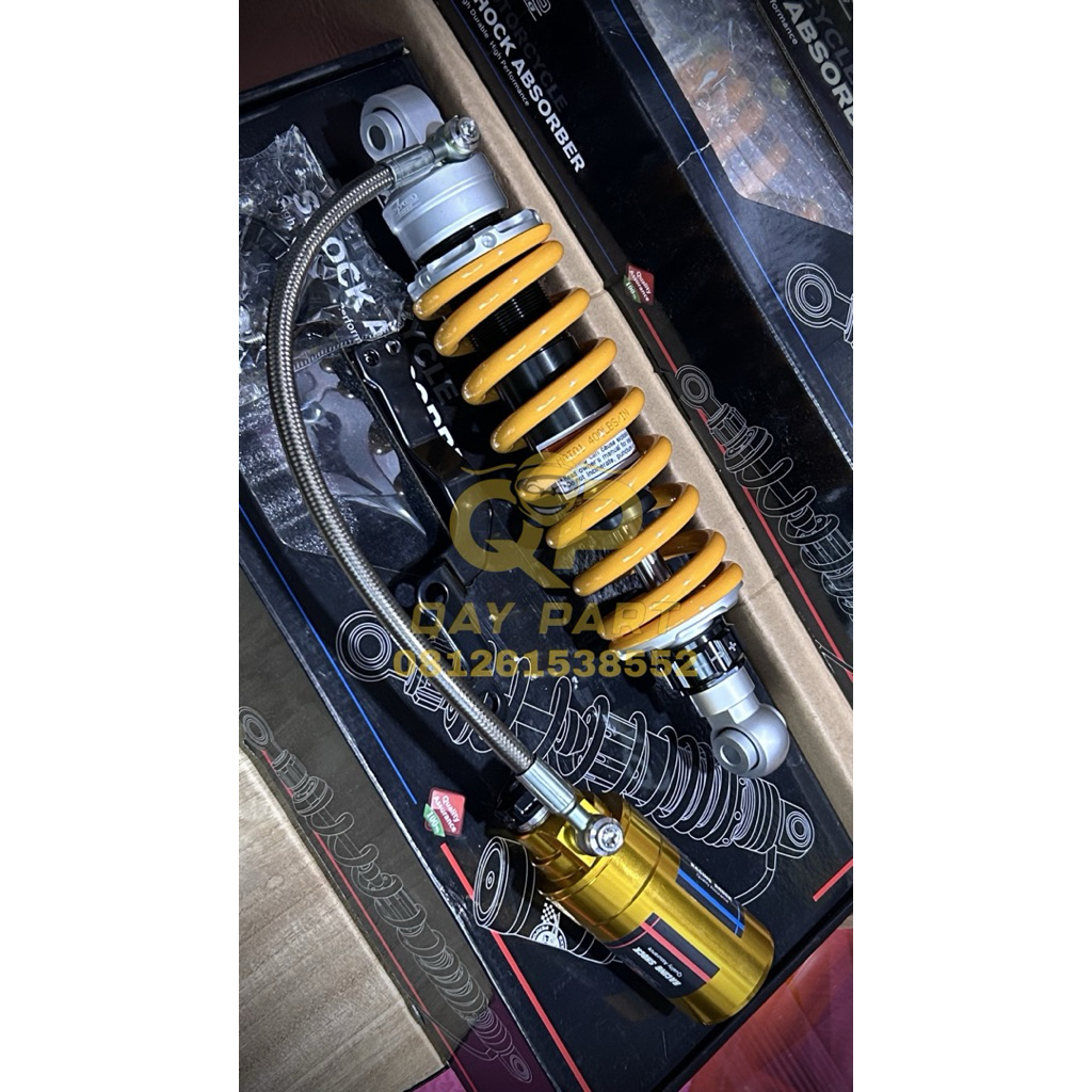 Shock Monoshock Moto I Racing Ninja 150 2 Tak R RR Tabung Pisah Kuning Gold Klik Aktif/SHOCK BELAKAG