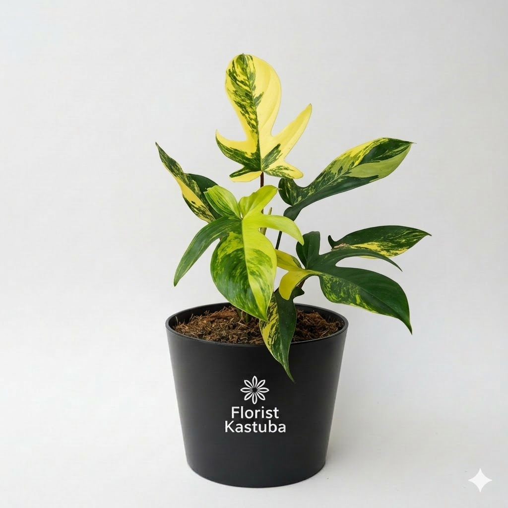 Tanaman Hias Philodendron Florida Beauty Variegata / Flobe Varigata / Florida Ghost Variegata / Tana