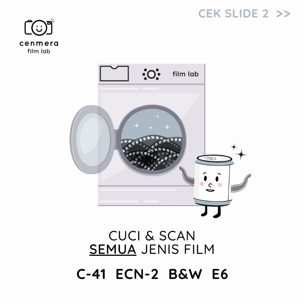 Jasa Cuci Film / Develop & Scan Film (C-41, ECN-2, B&W, E6) - Cetak Foto Negatif Positif Hitam Putih