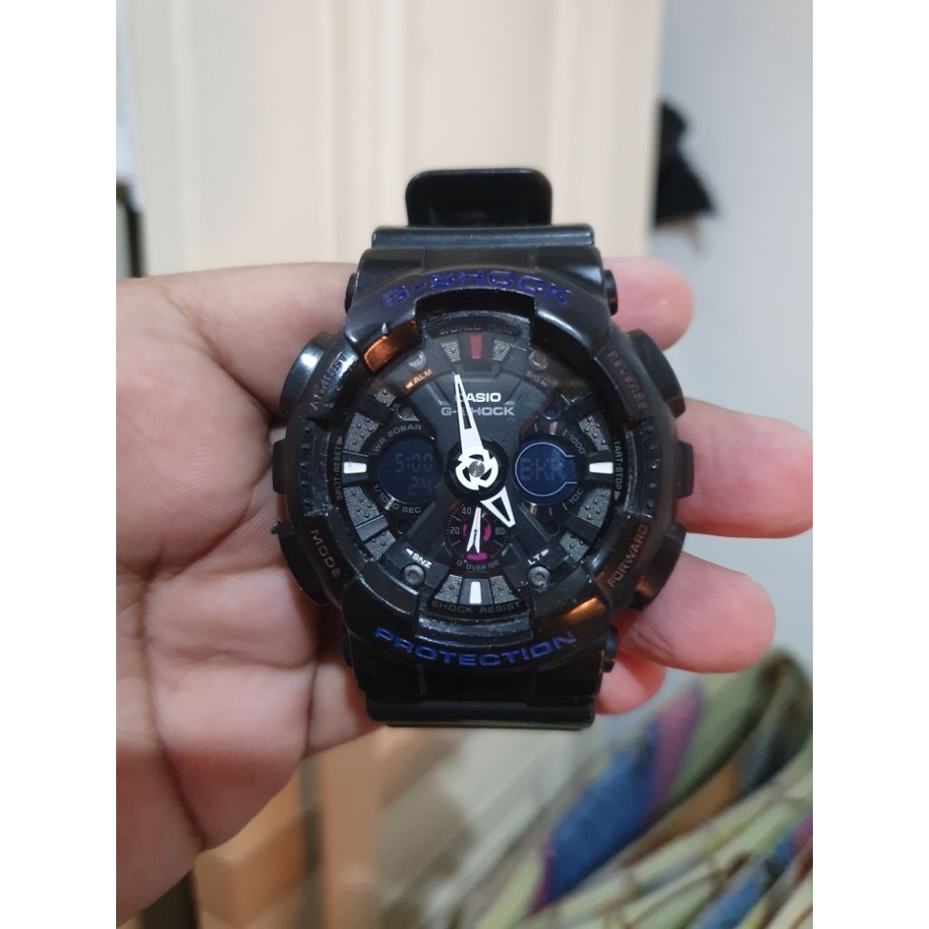 jam tangan second g shok GA-120 dual time