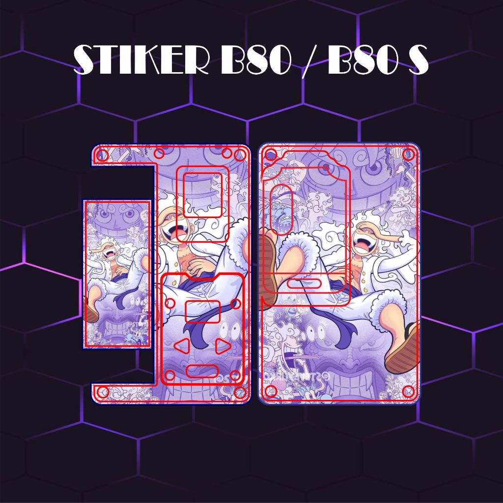 Garskin Stiker Label Centa B80 Edisi Luffy Bisa Custom