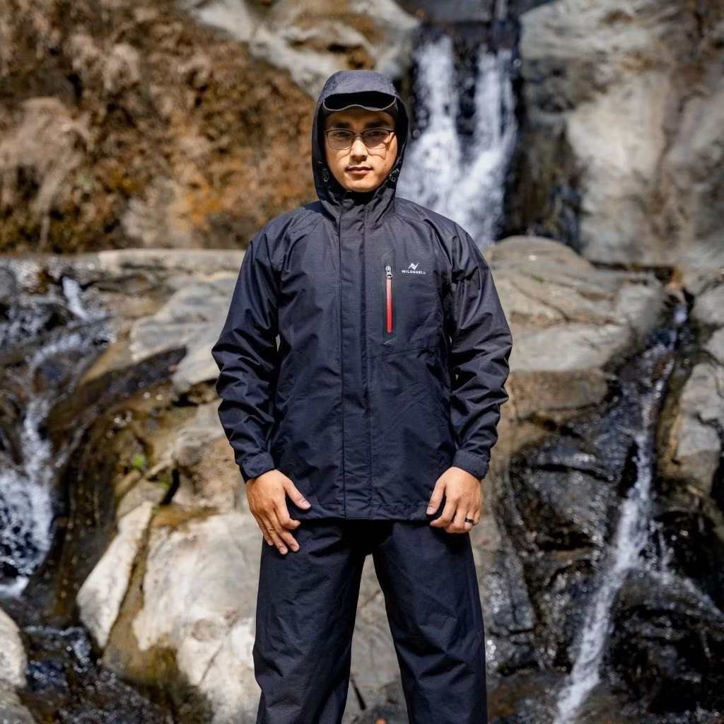 Jas hujan wildoutdoor Goretex waterproof windproof - raincoat ultralight - jas hujan setelan jaket