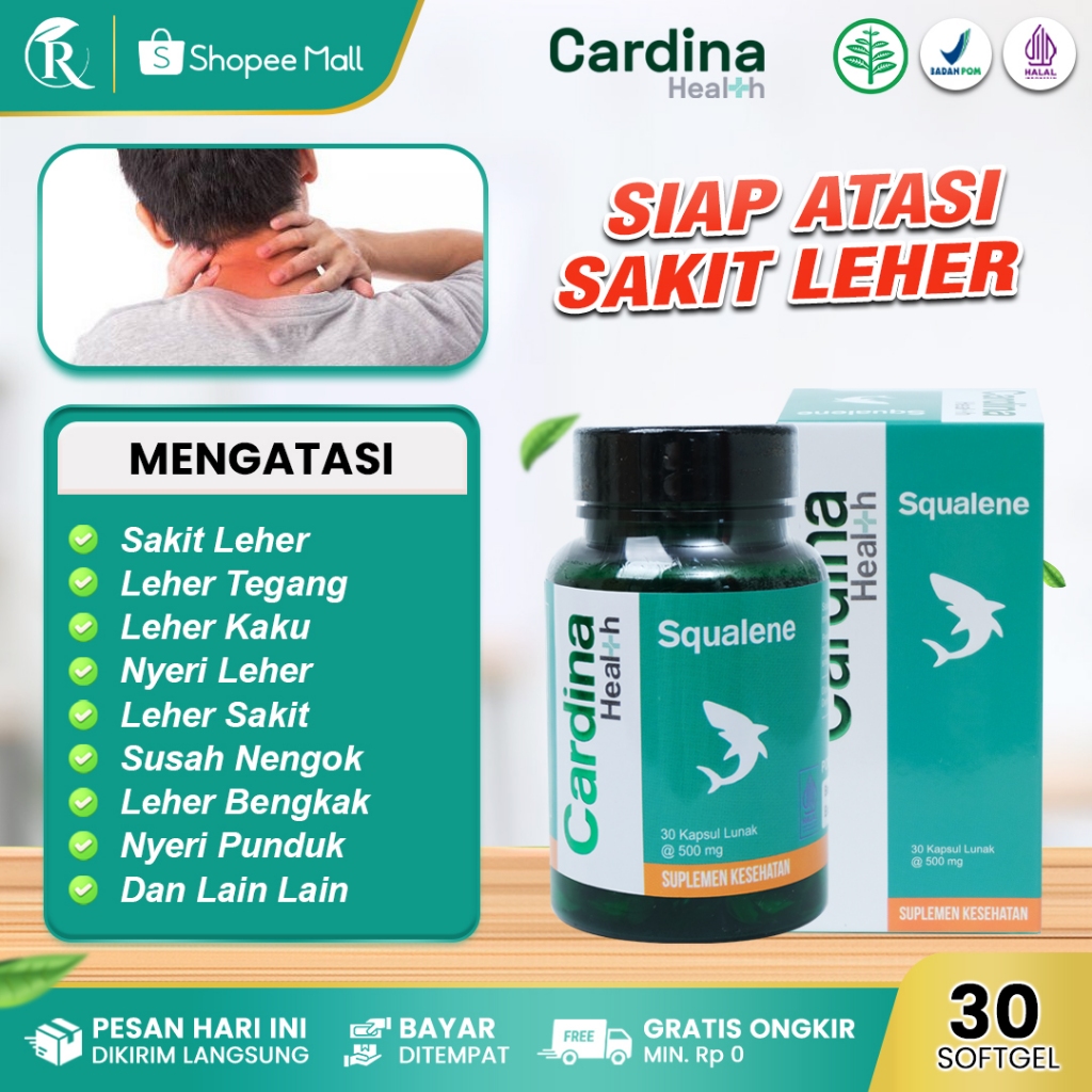 CARDINA Obat Sakit Leher Leher Tegang Kaku Dan Nyeri Sakit Leher Depan Belakang Sakit Leher Sebelah 
