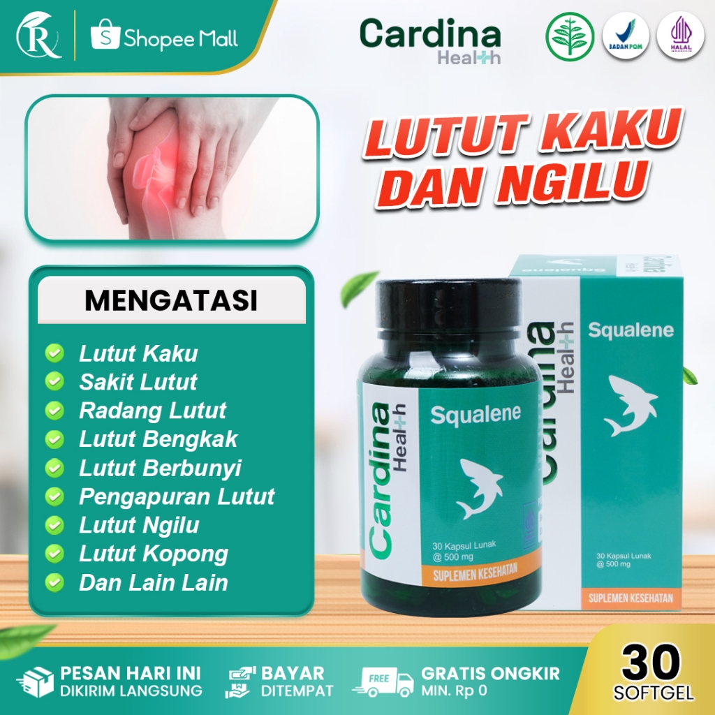 CARDINA Obat Sakit Lutut Pengapuran Sendi Lutut Berbunyi Sakit Saat Di Tekuk