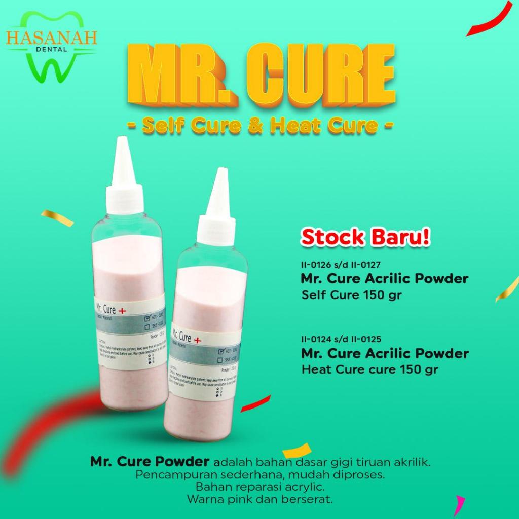 Bahan Gigi Palsu Acrylic - Mr. Cure  ( Self Cure & Heat Cure )