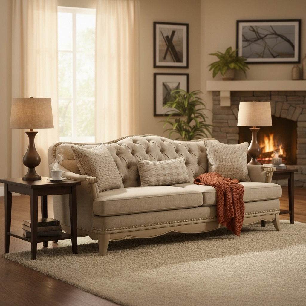 PIONER - Sofa Klasik Mewah / Sofa Tamu Design Mewah / Sofa Klasik Kancing / Sofa Chesterfield Mewah 