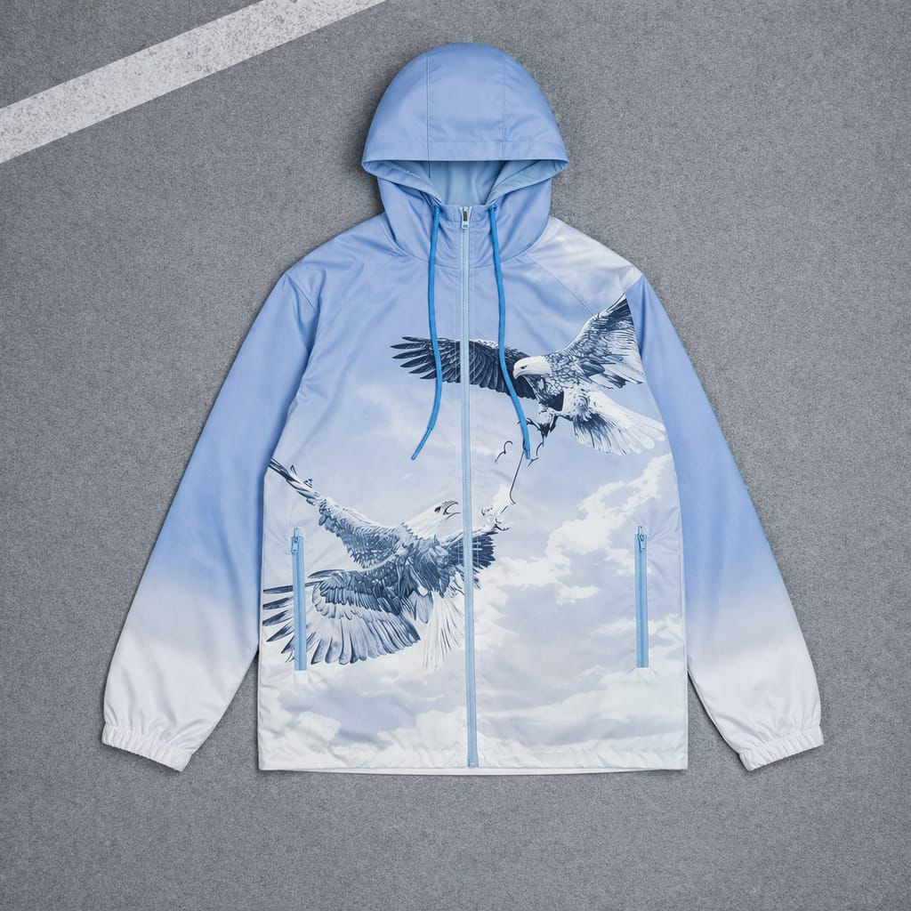 Trapstar Windbreaker Eagle Blue Waterproof