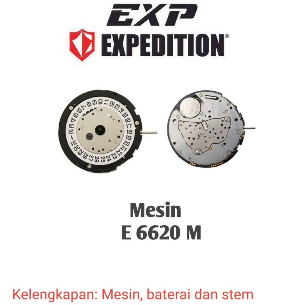 Mesin Original untuk Jam Tangan Expedition Type E 6620 M
