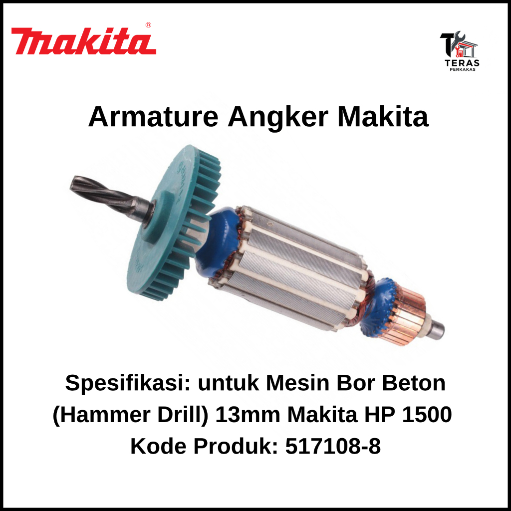 MAKITA Armature Angker untuk Mesin Bor Beton (Hammer Drill) 13mm Makita HP 1500