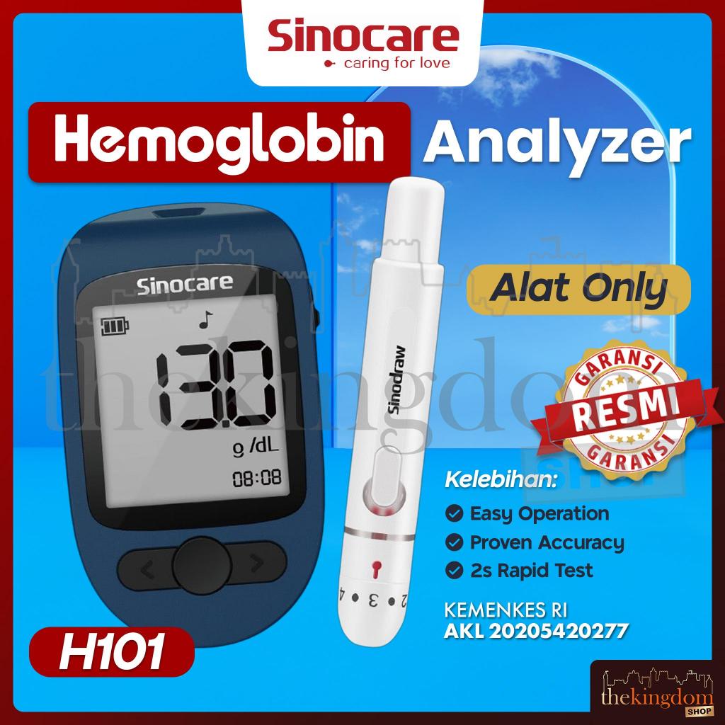 Sinocare H101 Hemoglobin Analyzer Alat Only Cek Tes Anemia H101 HB Monitoring System Set