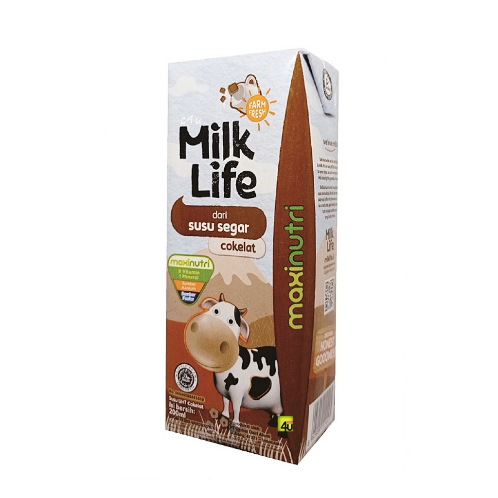 Susu UHT Milk Life 200 ML