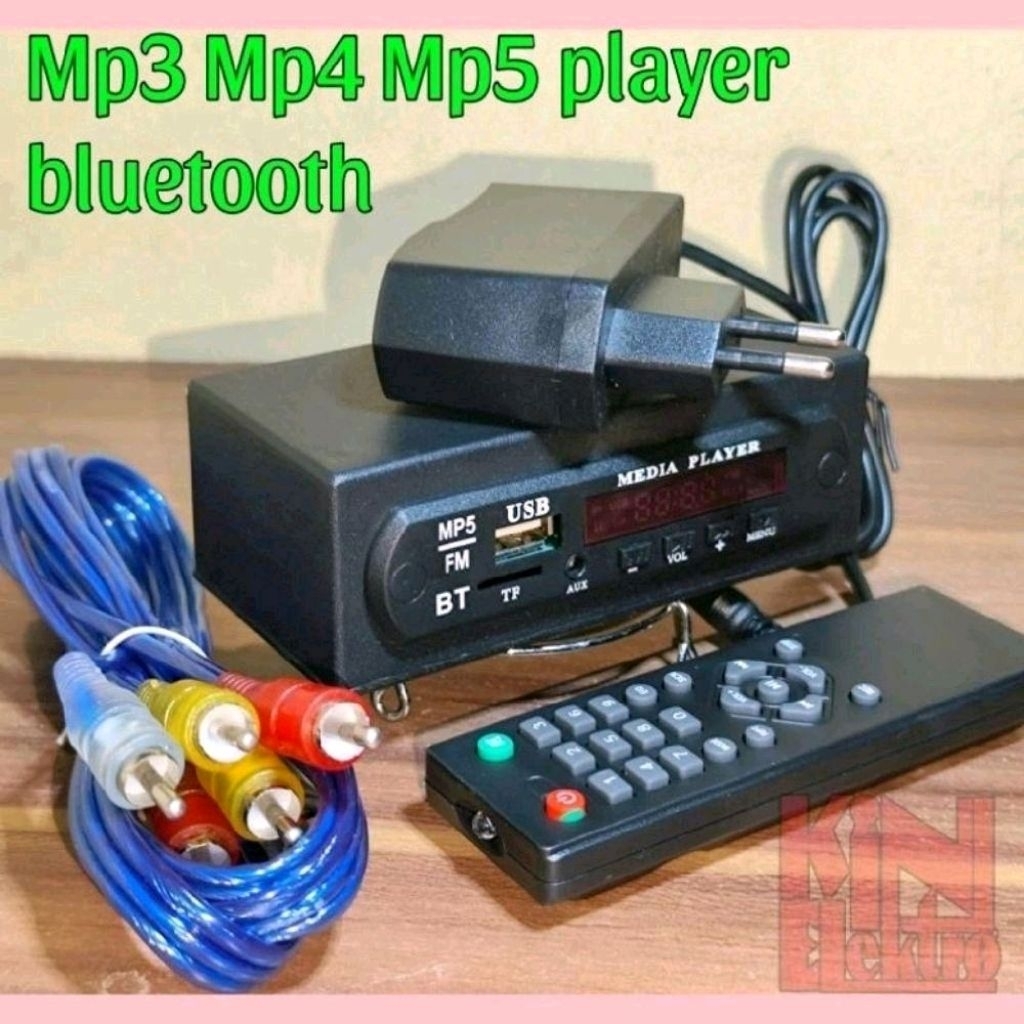 AEBDG MP5 modul Vidio Bluetooth 12V Splash Screen Plus Box+Adaptor / MP5 VIDEO PLAYER BLUETOOTH 12V