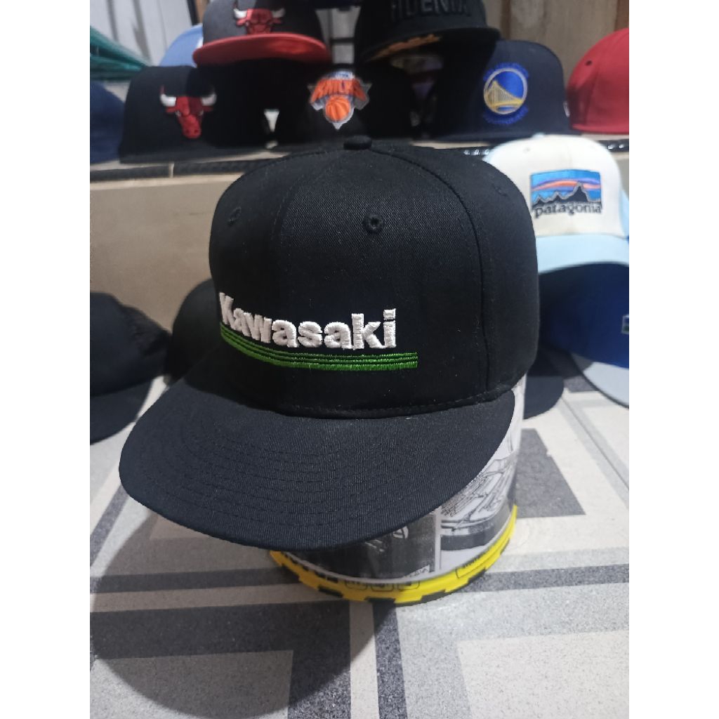​[VINTAGE] Topi Kawasaki Snapback New Era 9FIFTY Rare Item - Koleksi Langka
