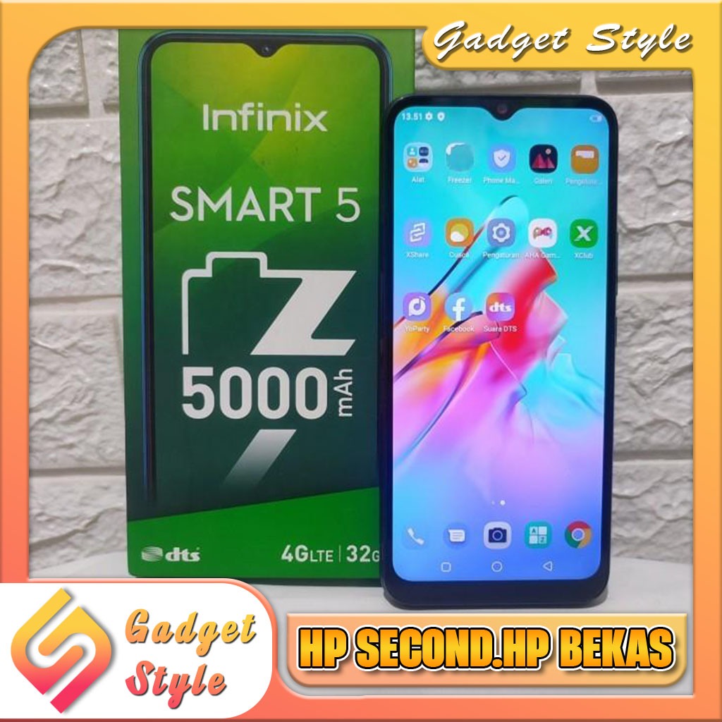 Infinix Smart 5 Ram 2/32GB | Ram 3/32GB | Ram 3/64GB Second Gadget Style Store