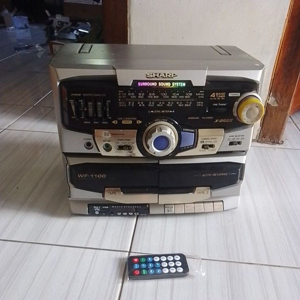 Head Unit Tape compo Sharp Simba BLUETOOTH Tanpa Salon