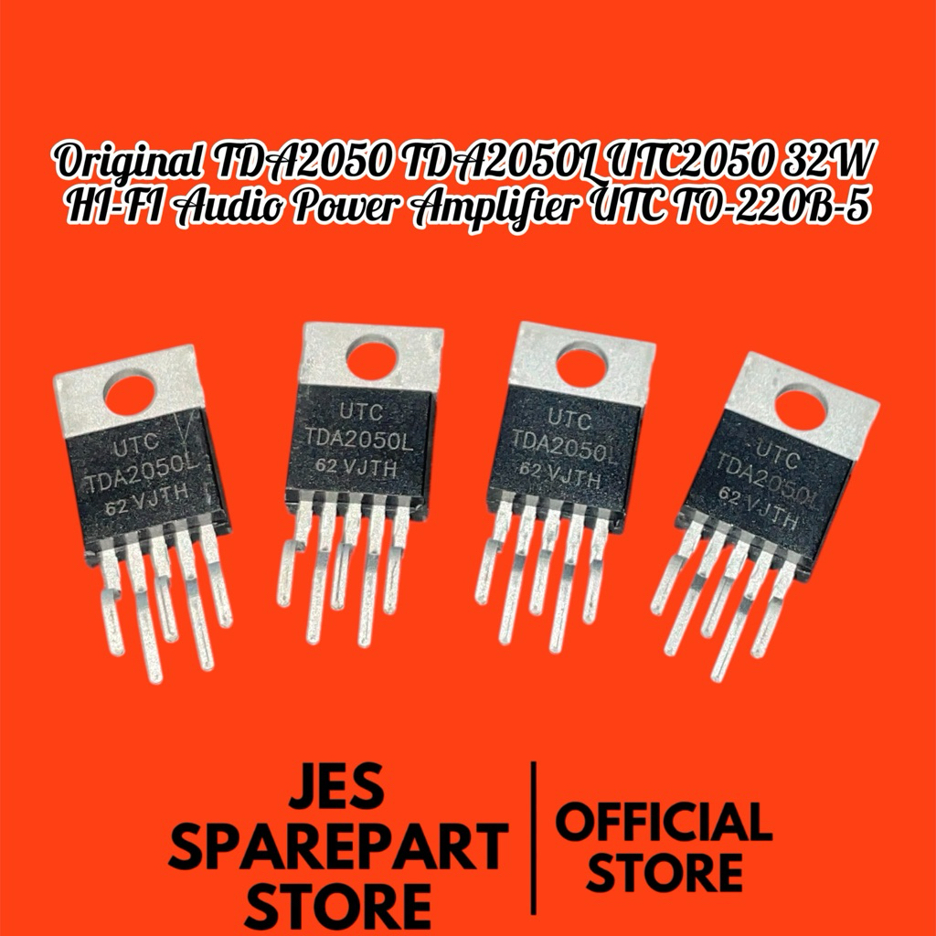Original TDA2050 TDA2050L UTC2050 32W HI-FI Audio Power Amplifier UTC TO-220B-5