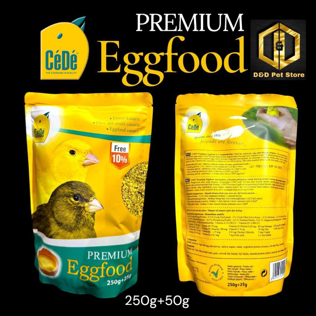 CEDE PREMIUM EGGFOOD KENARI PAKAN TAMBAHAN EXTRA FOODING