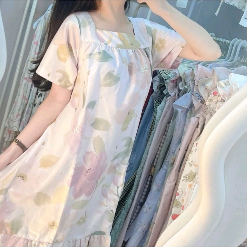 Ready Daster Wanita Aesthetic Korea Berlengan