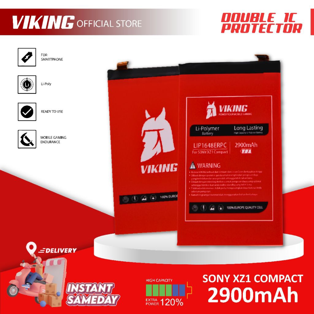 VIKING Baterai Sony XZ1 Compact - XZ1 Mini Double Power