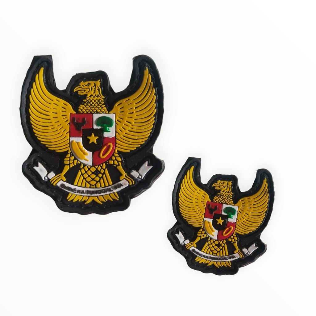 - PATCH RUBBER LOGO GARUDA/NKRI/BENDERA INDONESIA/TEMPELAN EMBLEM KARET