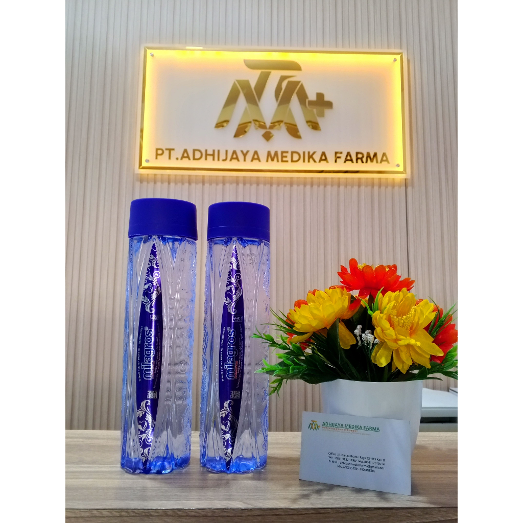 Milagros Air Alkali Alami 612 ml Original PH Tinggi - Air Kesehatan Minuman Sehat 1 Botol