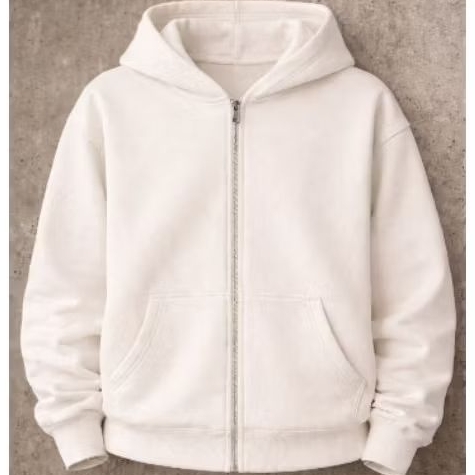 Hoodie Boxy DOUBLE ZIPER UNISEX Polos BW 300gsm - 330gsm