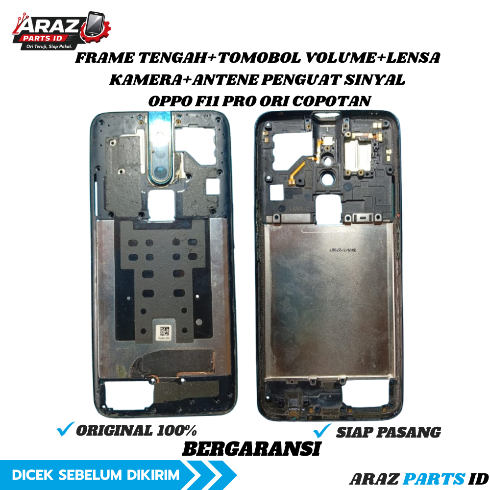 Frame Bezel Oppo F11 Pro Original bawaan hp - Araz Parts ID