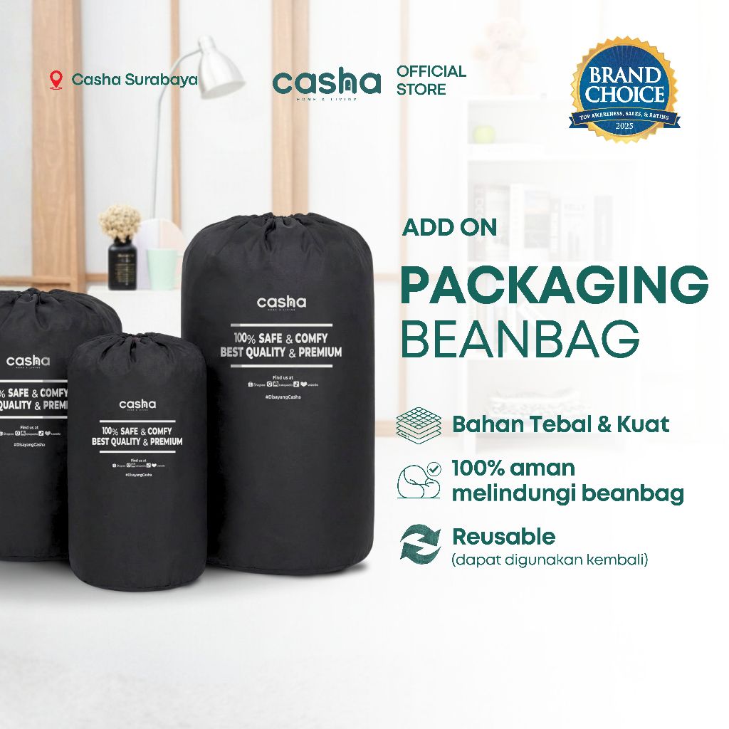 Casha Packaging Bean Bag | Casha  Packaging Bag | Extra Packaging Bean Bag