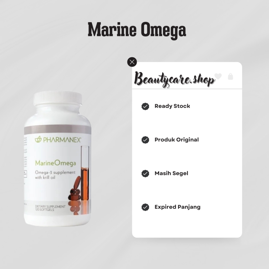 Suplemen Marine Omega 120 Kapsul Nuskiin Original
